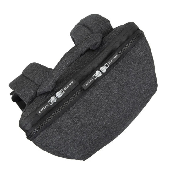 Sac à DOS Rivacase 8861 noir mélange pour ordinateurs portables 15,6" (8861 black)