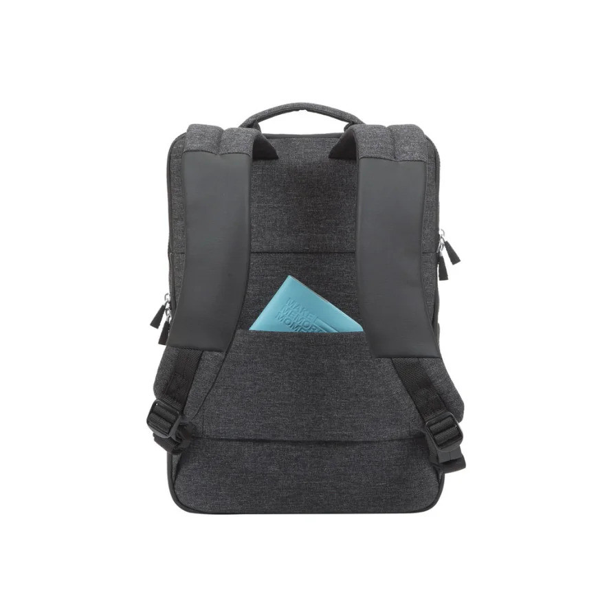 Sac à DOS Rivacase 8861 noir mélange pour ordinateurs portables 15,6" (8861 black)