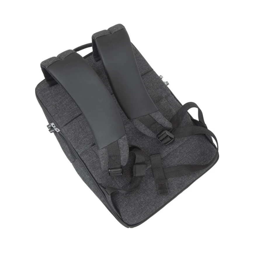 Sac à DOS Rivacase 8861 noir mélange pour ordinateurs portables 15,6" (8861 black)