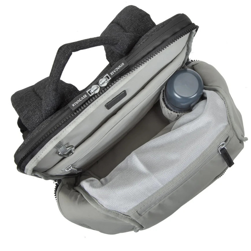 Sac à DOS Rivacase 8861 noir mélange pour ordinateurs portables 15,6" (8861 black)