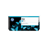 Cartouche d'encre HP 727 cyan 300 ml - HP d'origine (F9J76A)