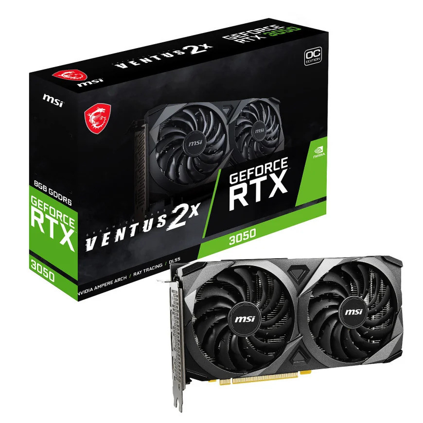 Carte graphique GeForce rtx 3050 ventus 2X 8G OC tbd (MSI_CG_912-V397-431)