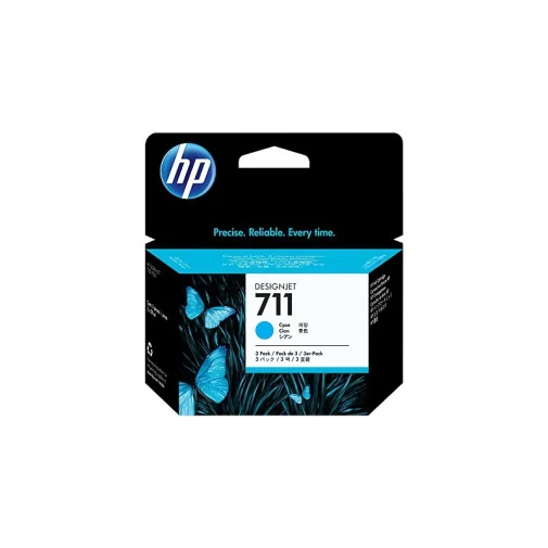 HP 711 CYAN - PACK DE 3 CARTOUCHES D'ENCRE HP D'ORIGINE (CZ134A) - Cartouches - Rightech - le bon choix