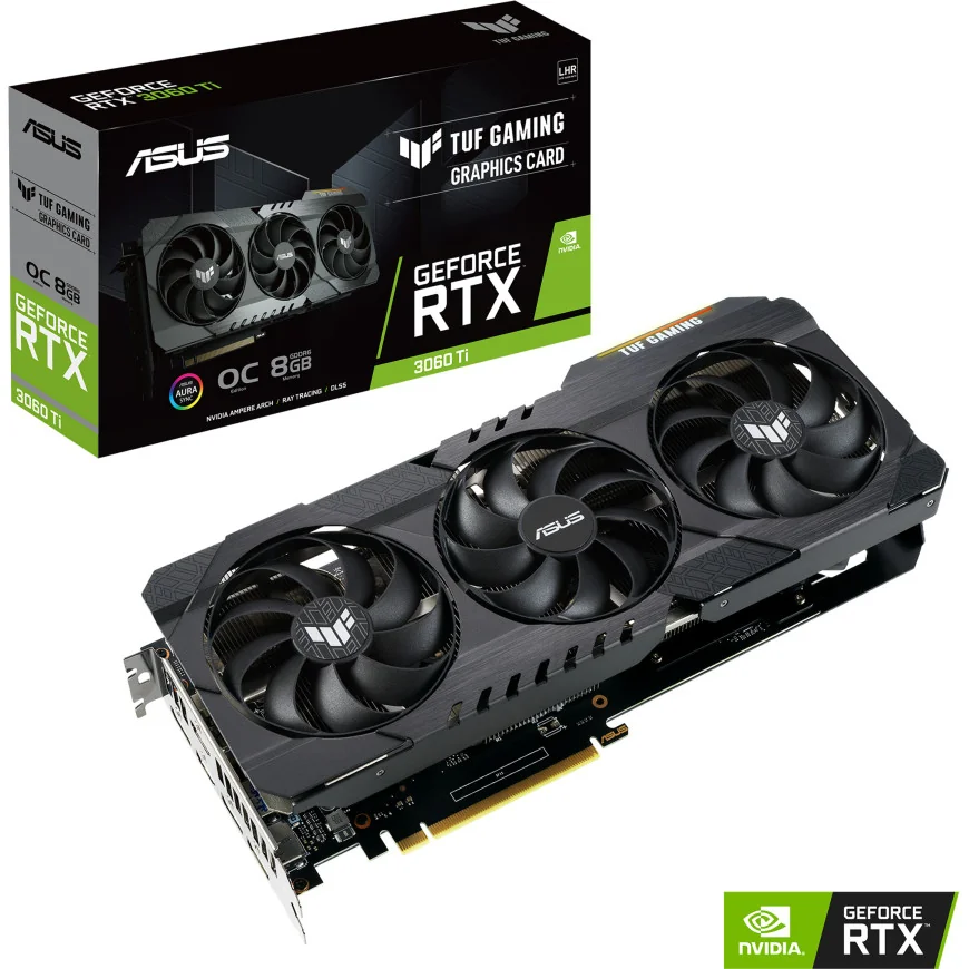 ASUS CARTE GRAPHIQUE TUF-RTX3060TI-O8G-V2-GAMING (90YV0G1A-M0NA00)