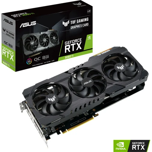 ASUS CARTE GRAPHIQUE TUF-RTX3060TI-O8G-V2-GAMING (90YV0G1A-M0NA00) - Carte Graphique - Rightech - le bon choix