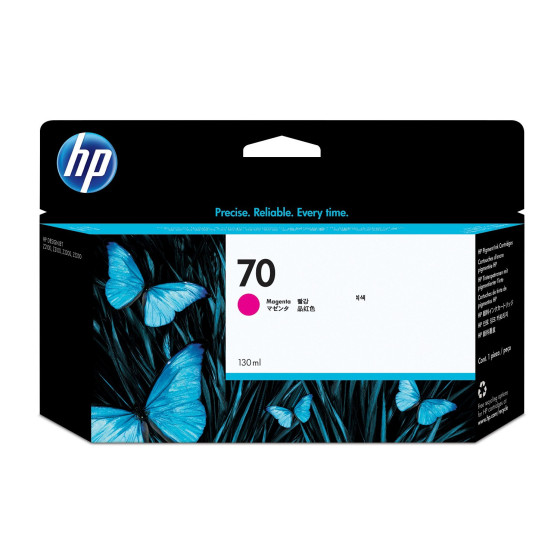 Cartouche d'encre HP 70 magenta - HP d'origine (C9453A)