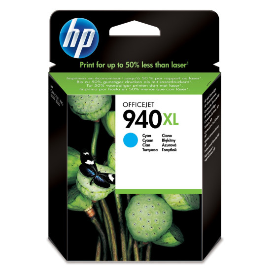 Cartouche d'encre HP 940XL cyan - grande capacité HP d'origine (C4907AE)