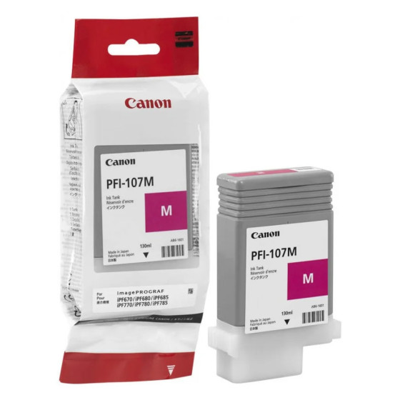 Bouteille d'encre Canon PFI-107 magenta - Canon d'origine (6707B001AA)