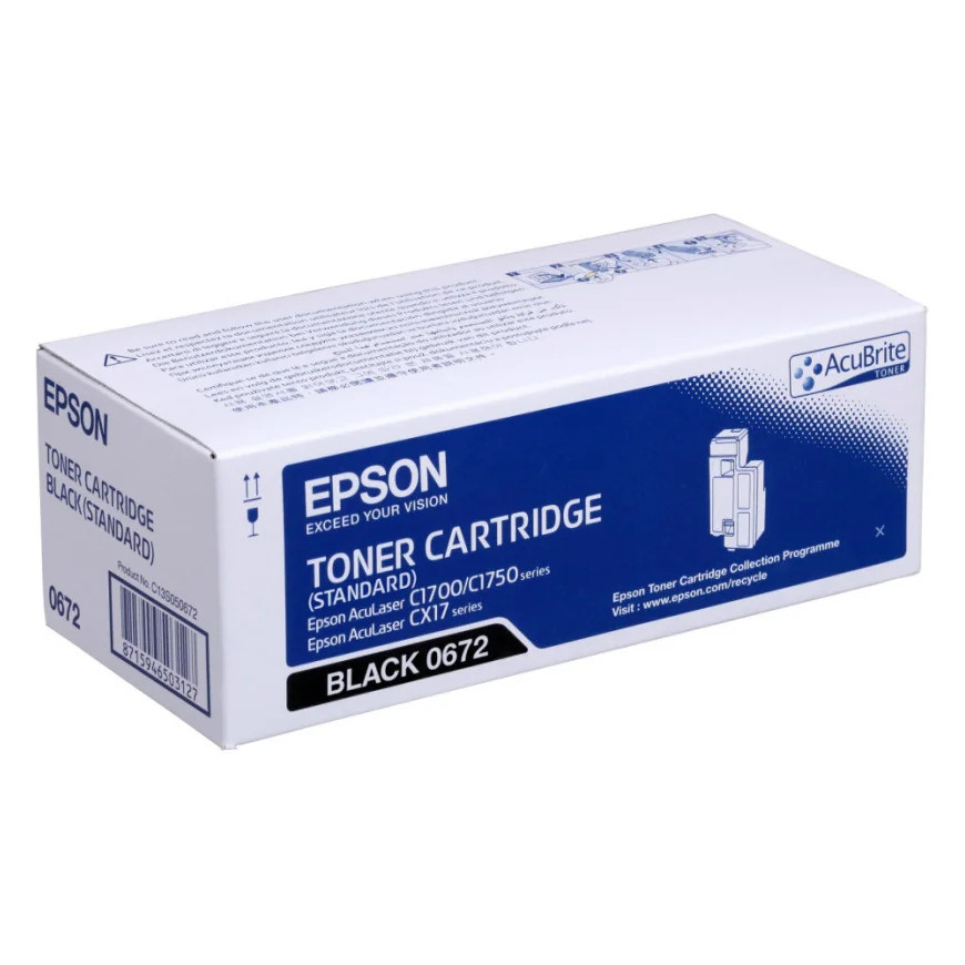 Toner Epson 0672 noir - Epson d'origine (C13S050672)
