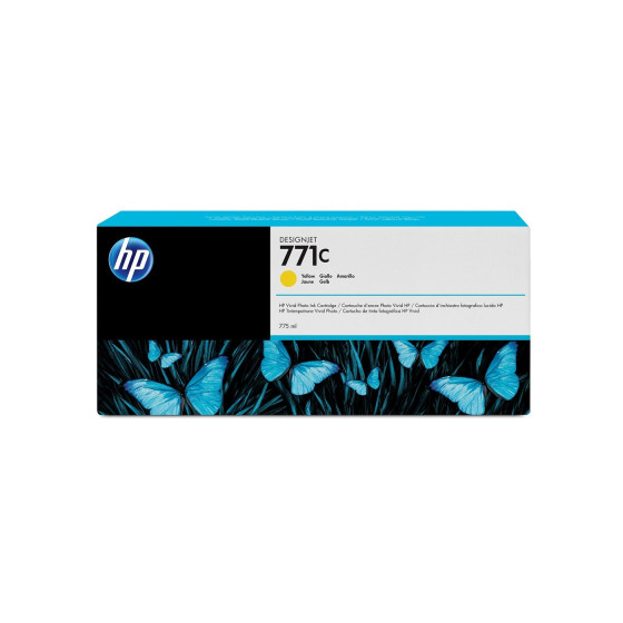 Cartouche d'encre HP 771C jaune - HP d'origine (B6Y10A)