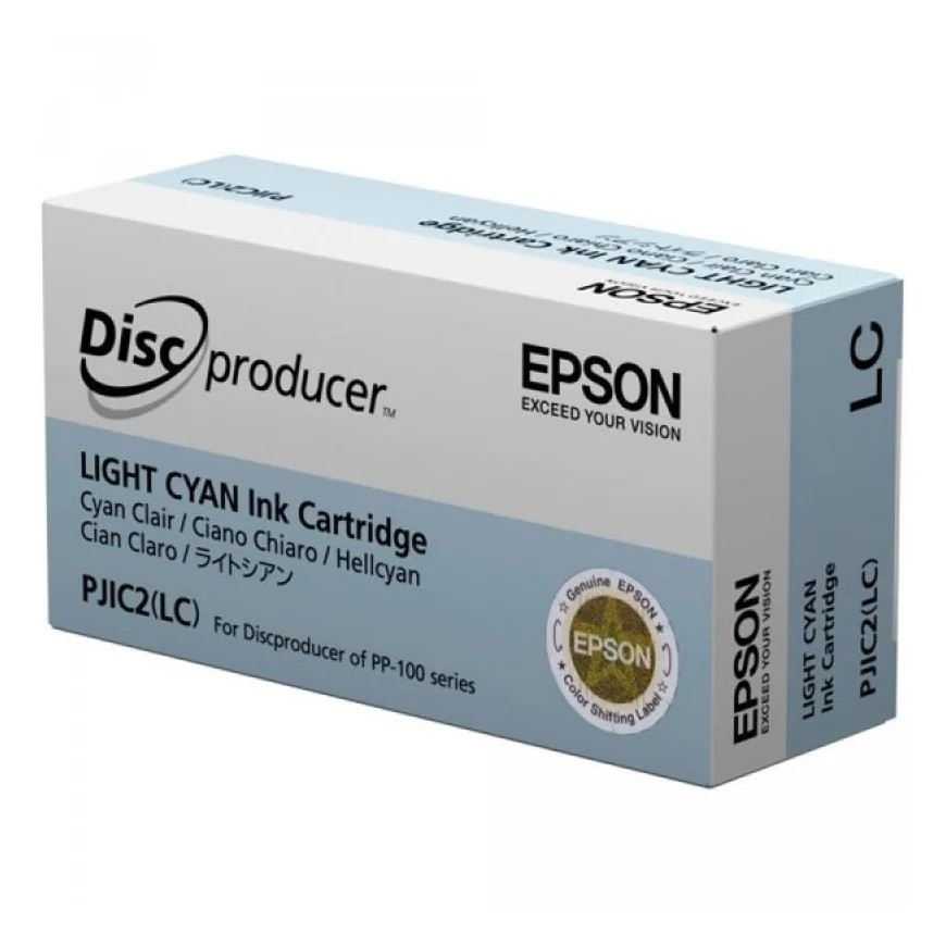 Cartouche d'encre Epson PP-100 (PJIC2) cyan clair - Epson d'origine (C13S020448)