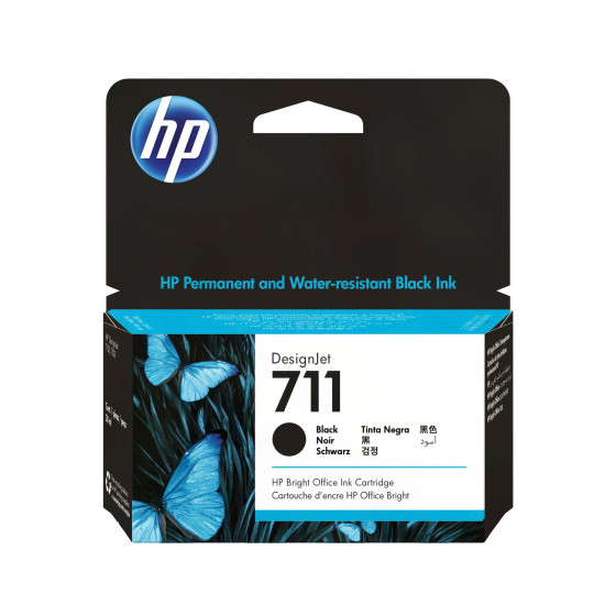 Cartouche d'encre HP 711 noir 38 ml - HP d'origine (CZ129A)