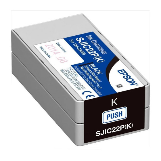 Cartouche d'encre Epson SJIC22P noir - Epson d'origine (C33S020601)