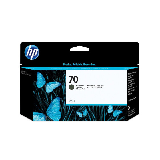 Cartouche d'encre HP 70 noir mat - HP d'origine (C9448A)