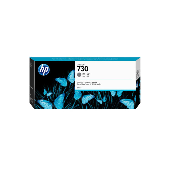 Cartouche d'encre HP 730 gris 300 ml - HP d'origine (P2V72A)