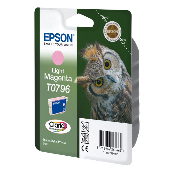 Cartouche d'encre Epson "chouette" magenta clair (C13T07964010)