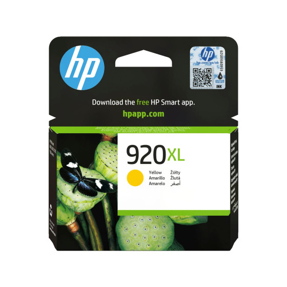 Cartouche d'encre HP 920XL jaune - grande capacité HP d'origine (CD974AE)