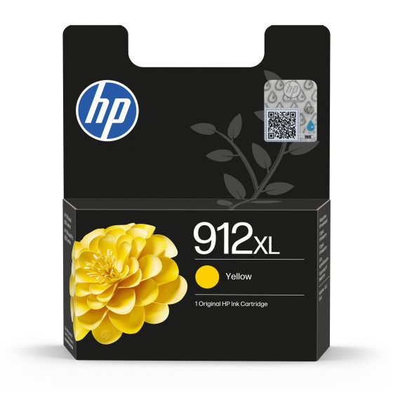 Cartouche d'encre HP 912XL jaune - grande capacité HP d'origine (3YL83AE)