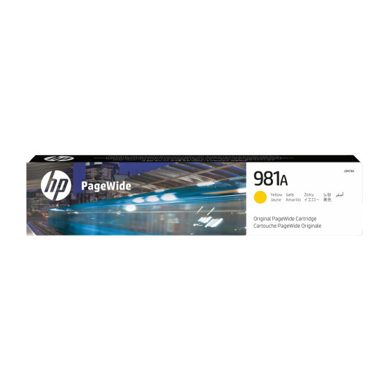 Cartouche HP 981A jaune - PageWide HP d'origine (J3M70A)