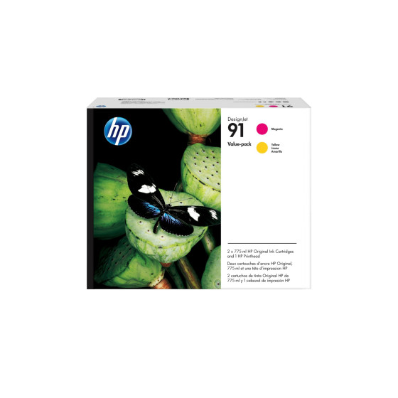 HP 91 noir mat - pack de 3 cartouches d'encre HP d'origine (C9480A)