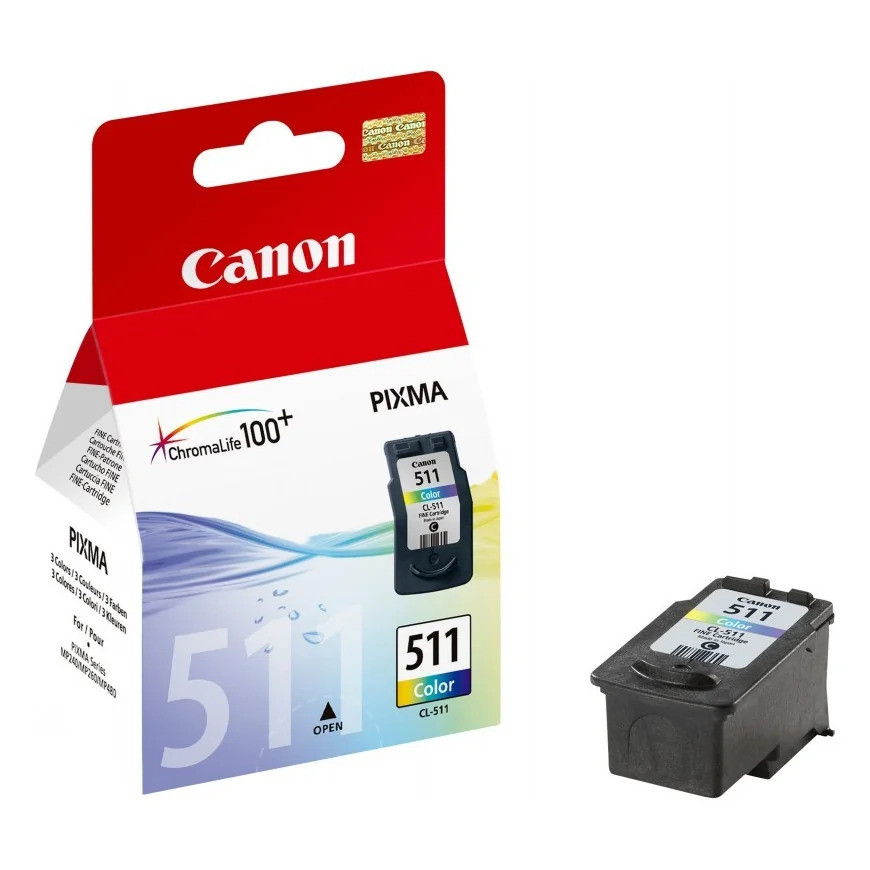 Cartouche d'encre Canon CL-511 couleurs - Canon d'origine (2972B007AA)