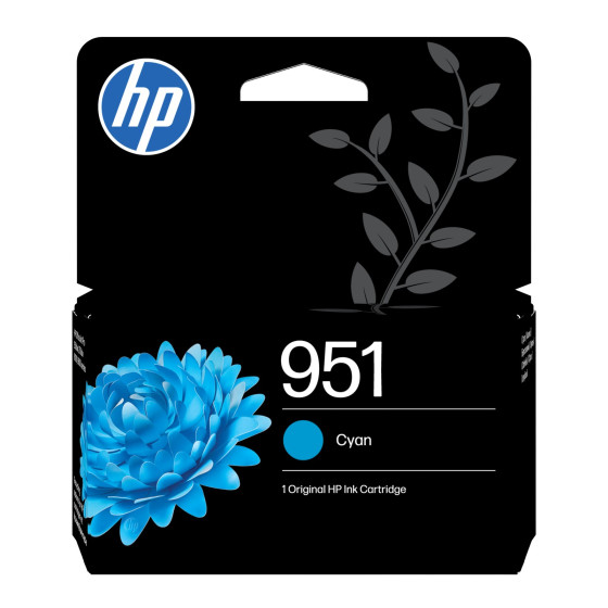 Cartouche d'encre HP 951 cyan - HP d'origine (CN050AE)