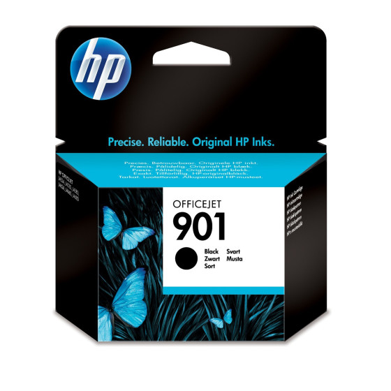 Cartouche d'encre HP 901 noir - HP d'origine (CC653AE)