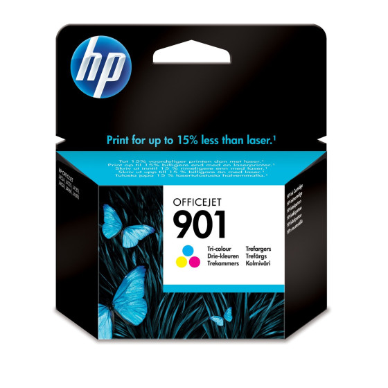 Cartouche d'encre HP 901 trois couleurs - HP d'origine (CC656AE)