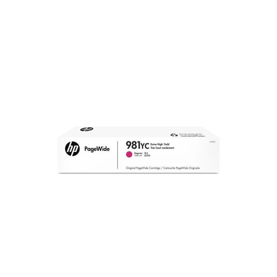Cartouche d'encre HP 981YC magenta - HP d'origine à très haut rendement (L0R18YC)