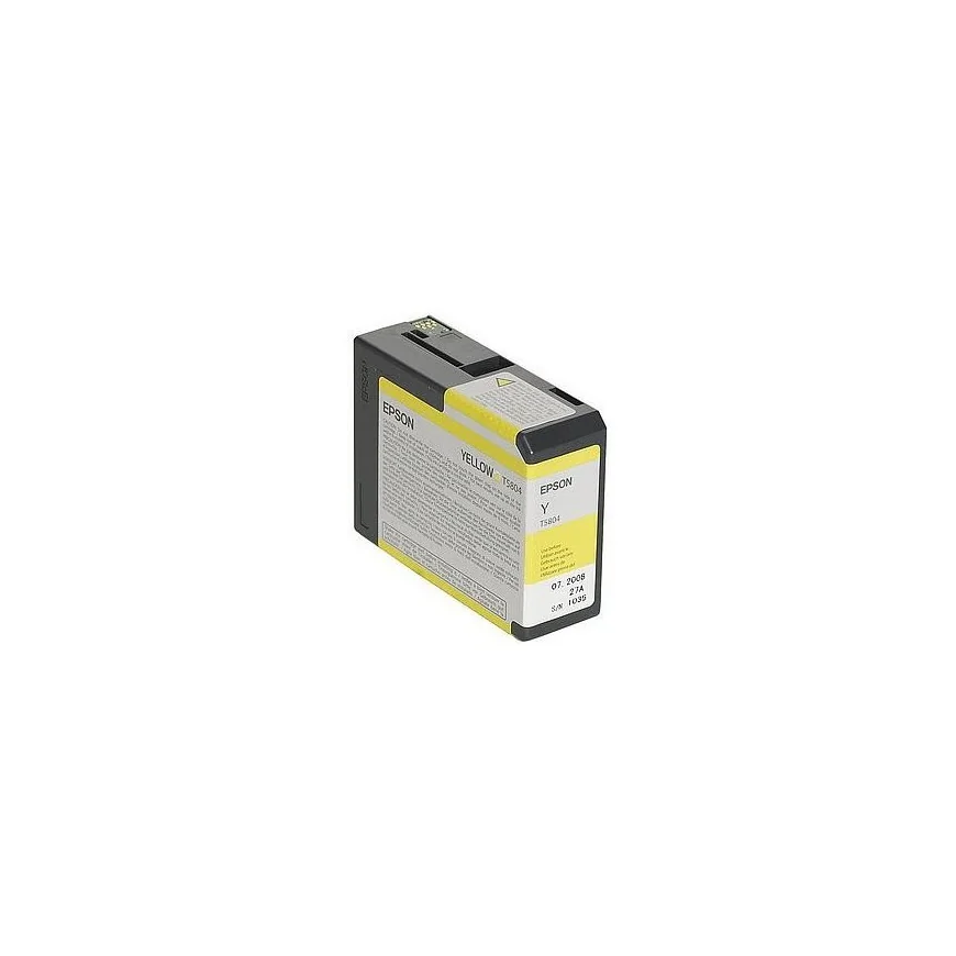 CARTOUCHE D'ENCRE EPSON SP 3800/3880 (80ML) JAUNE (C13T580400)