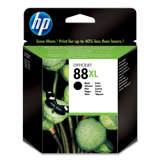 Cartouche d'encre HP 88XL noir - grande capacité HP d'origine (C9396AE)