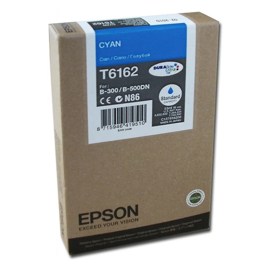 EPSON T6162 CYAN - CARTOUCHE D'ENCRE EPSON D'ORIGINE (C13T616200)