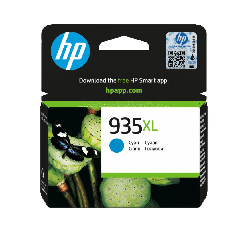 Cartouche d'encre HP 935XL cyan - HP d'origine (C2P24AE)