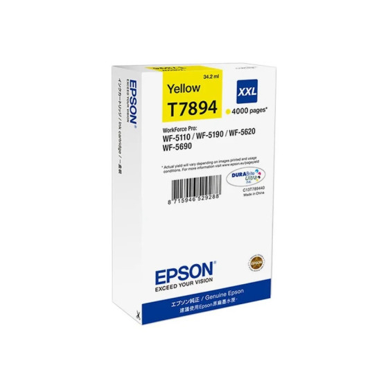 Cartouche d'encre Epson Ultra jaune xxl (4000 pages)