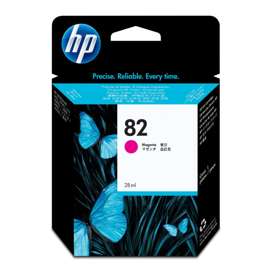 Cartouche d'encre HP 82 magenta 28 ml - HP d'origine (CH567A)