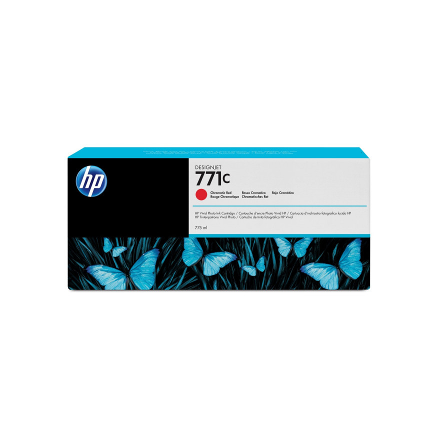 Cartouche d'encre HP 771C rouge chromatique - HP d'origine (B6Y08A)