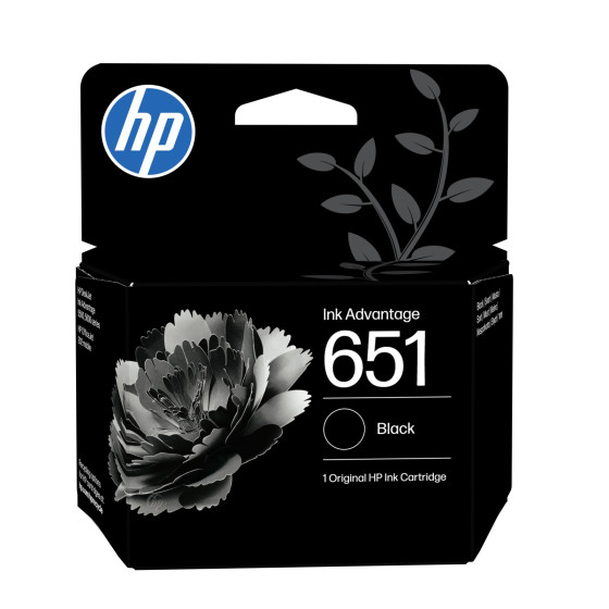 Cartouche d'encre HP 651 noir - HP d'origine (C2P10AE)