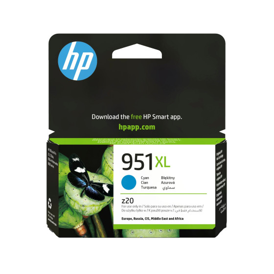 Cartouche d'encre HP 951XL cyan - grande capacité HP d'origine (CN046AE)