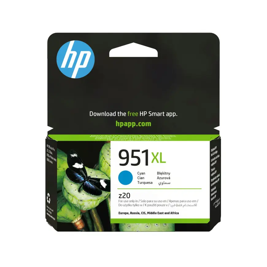Cartouche d'encre HP 951XL cyan - grande capacité HP d'origine (CN046AE)