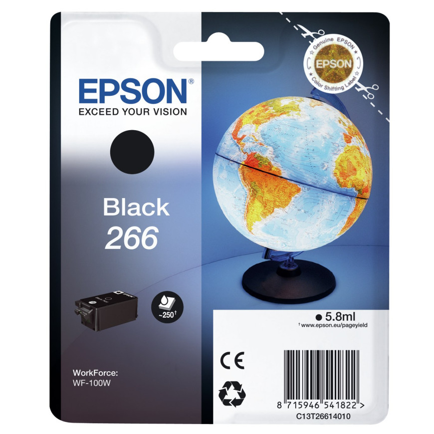 Cartouche d'encre Epson globe 266 noir - durabrite Ultra N (C13T26614010)