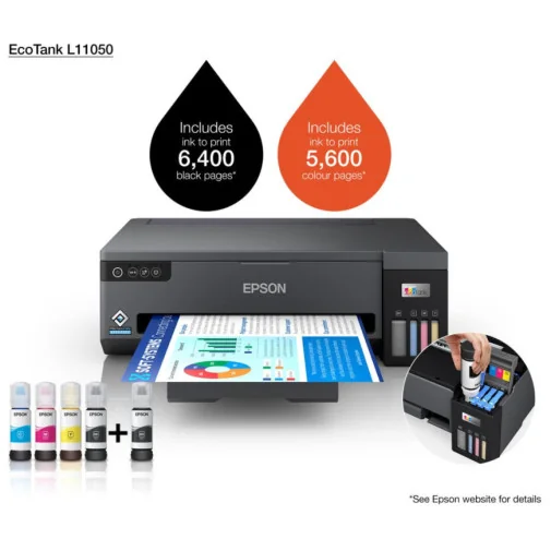 Epson EcoTank L11050 Imprimante A3 à réservoirs rechargeables (C11CK39403) - Monofonction à Réservoir - Rightech - le bon choix