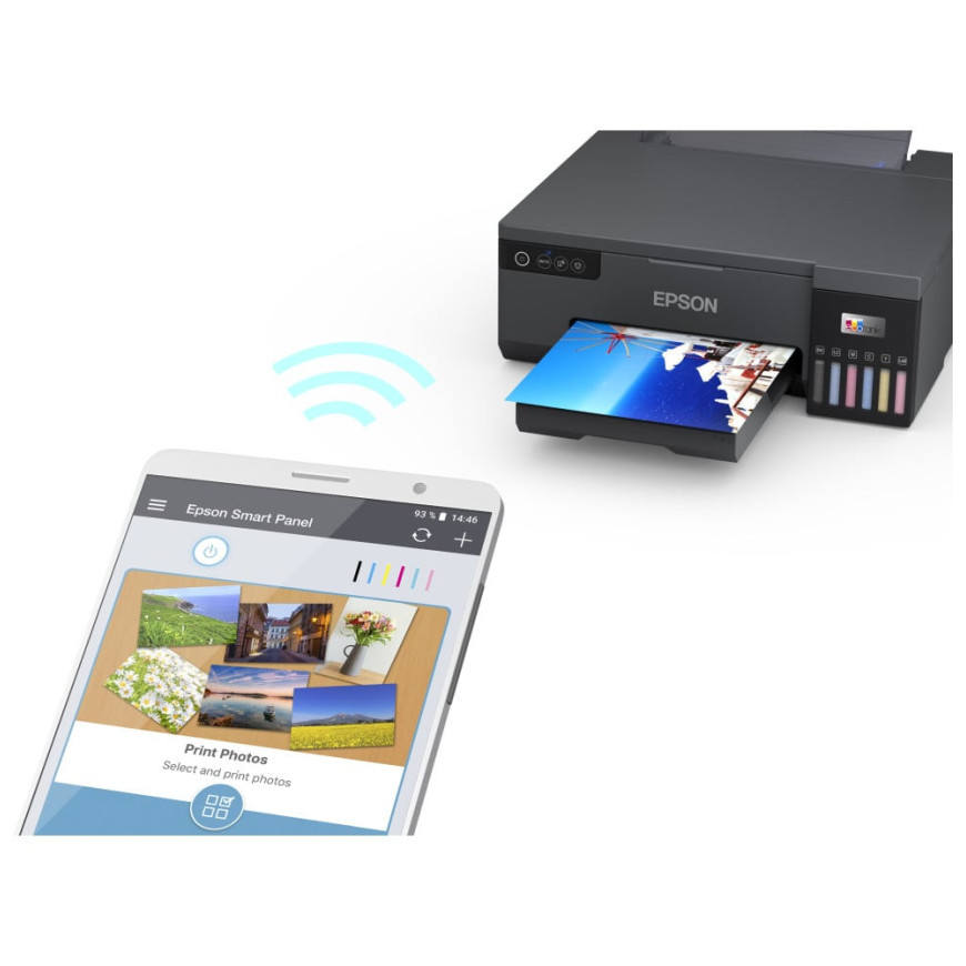 Imprimante Photo Epson EcoTank L8050 ( +impression sur cartes PVC) (C11CK37403)