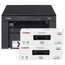 Imprimante A4 Multifonction Laser Monochrome Canon i-SENSYS MF3010 +2 Toner 725 (5252B034AA)