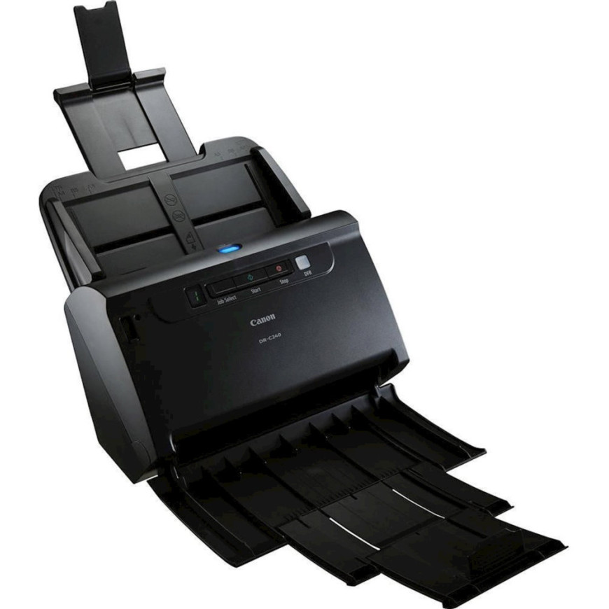 Vue connectique Scanner Canon DR-C240