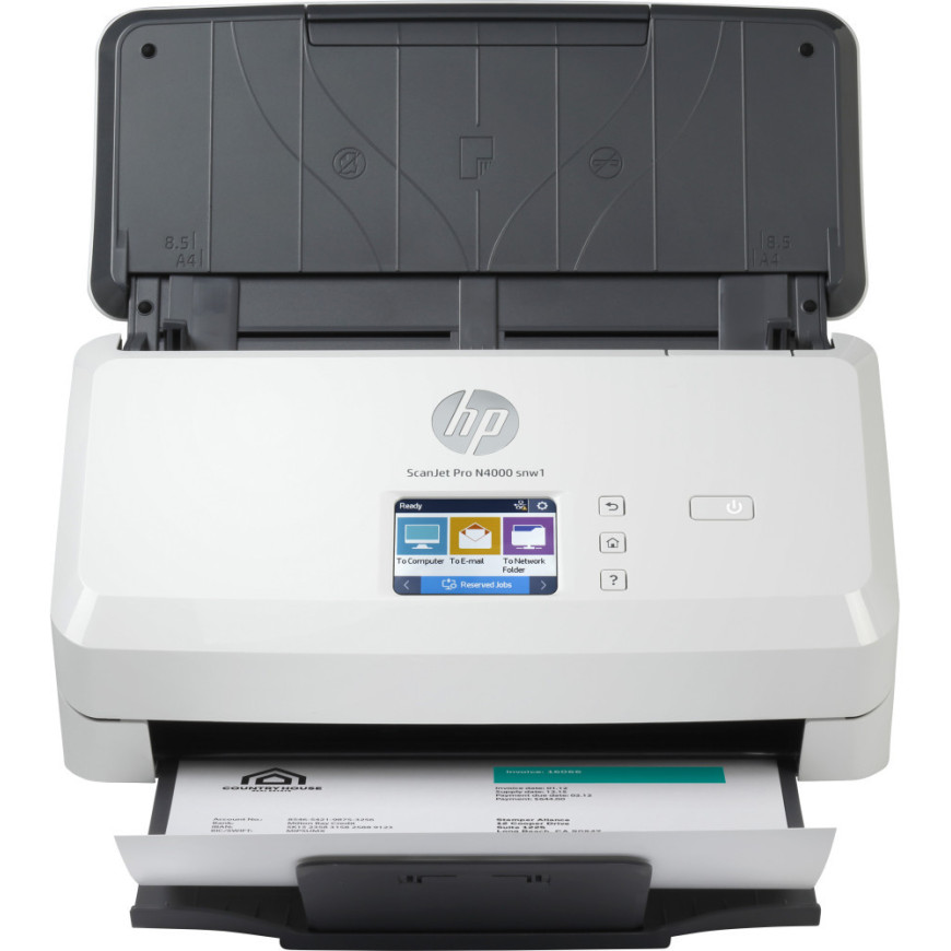 Vue de dessus HP ScanJet Pro N4000