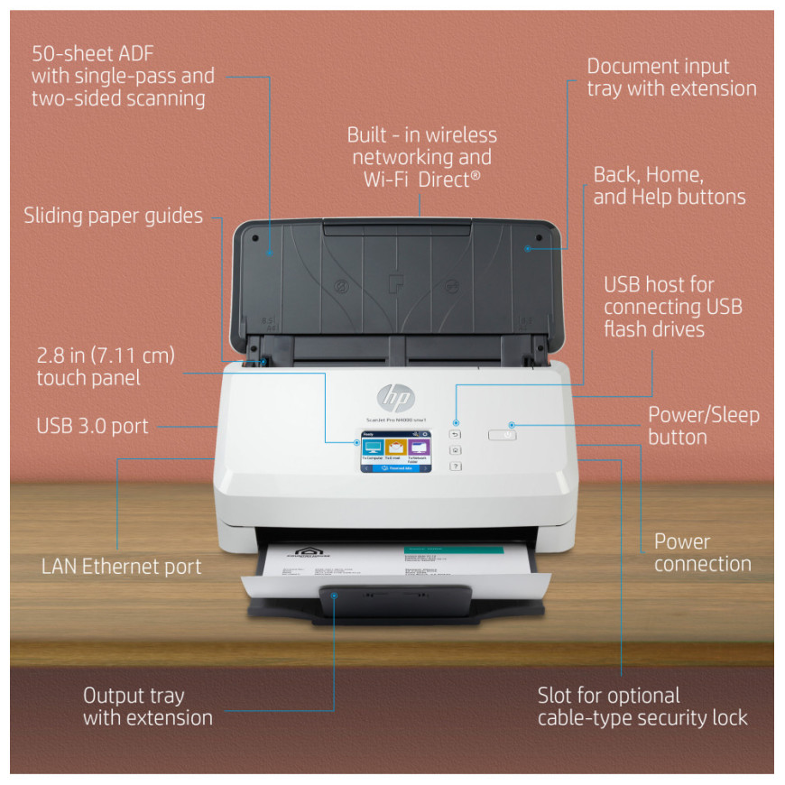 HP ScanJet Pro N4000 SNW1