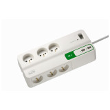 Bloc parafoudre APC Essential surgearrest 6 prises france 230V avec 2 ports de chargement USB
