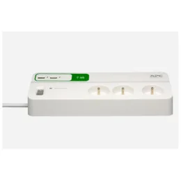 BLOC PARAFOUDRE APC ESSENTIAL SURGEARREST 6 PRISES FRANCE 230V AVEC 2 PORTS DE CHARGEMENT USB