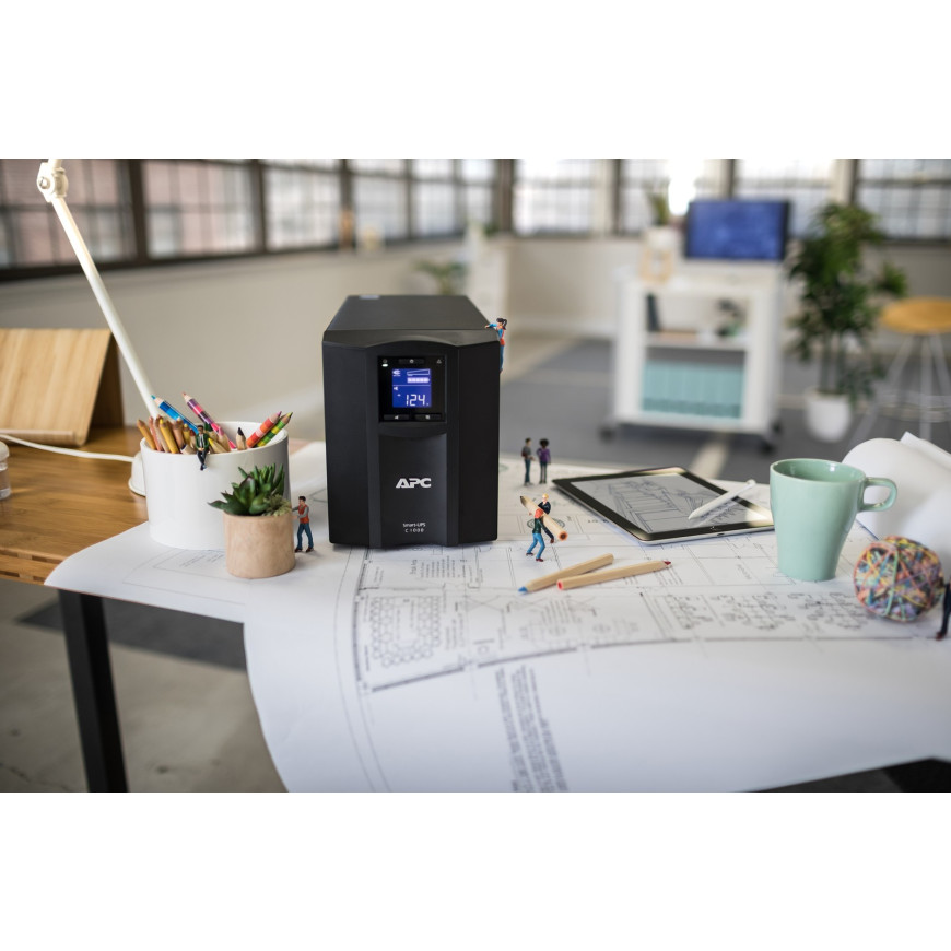 Onduleur line-interactive APC Smart-UPS smc 1 KVA - 230V avec smartconnect (SMC1000IC)