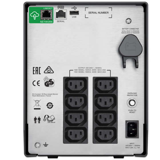 Onduleur line-interactive APC Smart-UPS smc 1500VA - 230V (SMC1500IC)